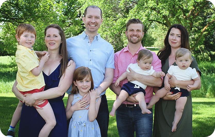 Doctors Scott Matheson and Tristen Aull and their Families | Neighbourhood Dental | General & Family Dentist | Red Deer
